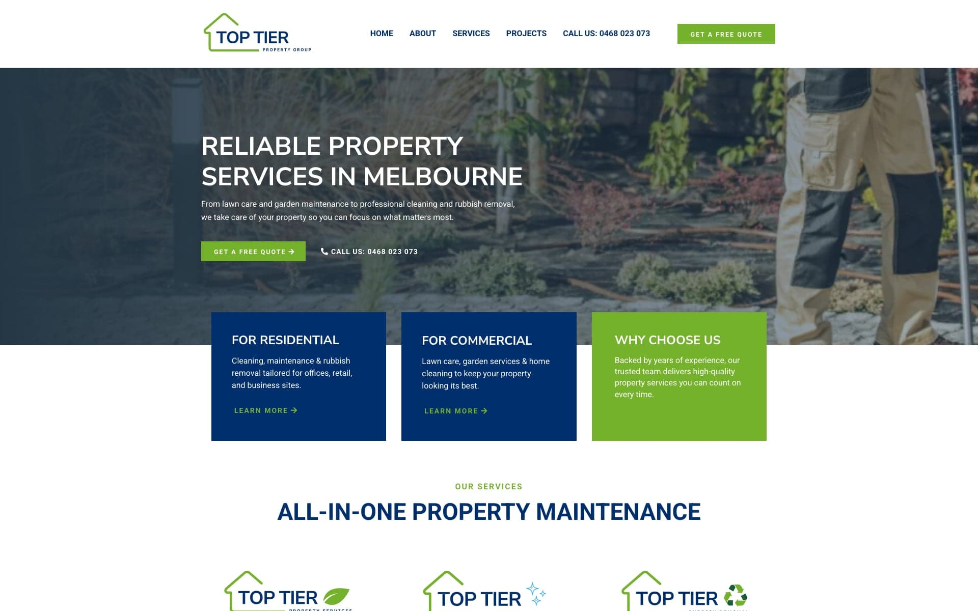 Top Tier Property Group website