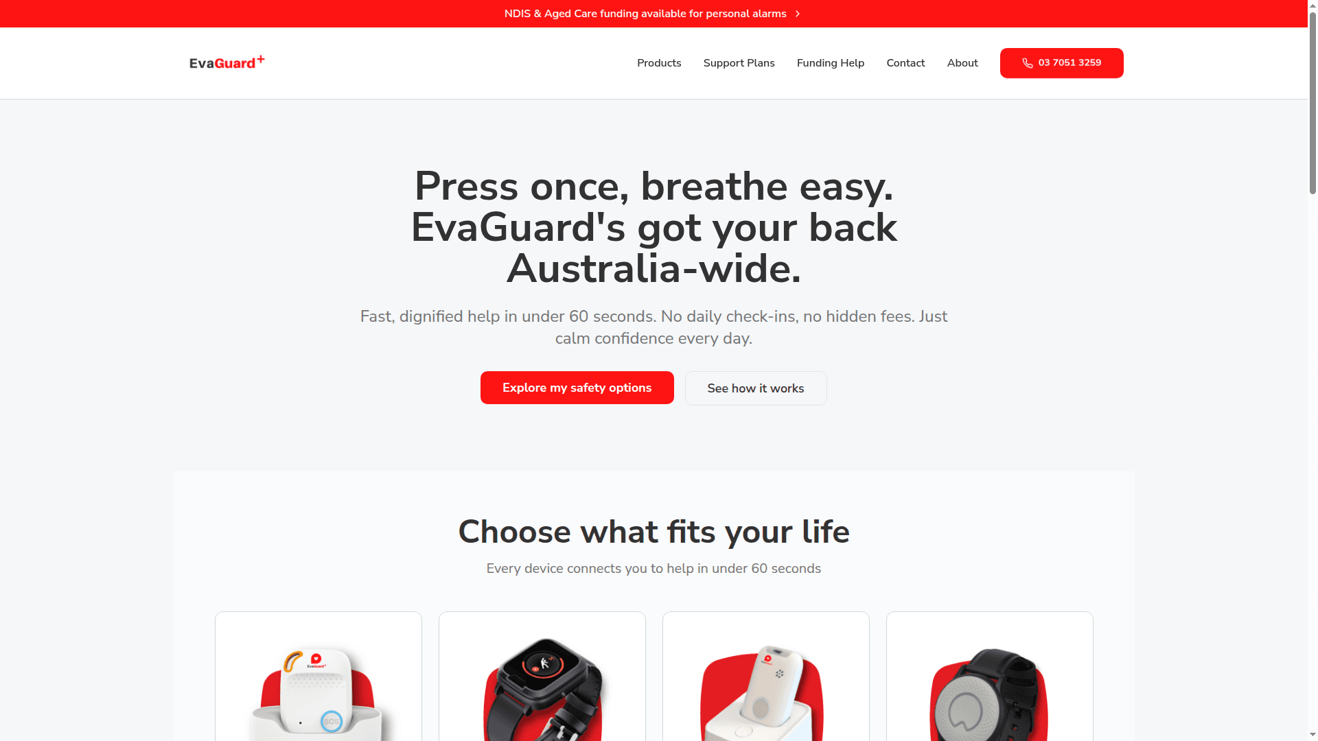 EvaGuard website